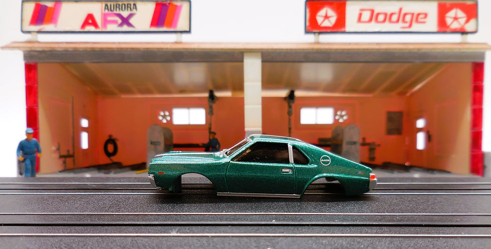 Thumbnail: Auto World '69 AMC AMX Metallic Green Body ThunderJet SC3R3