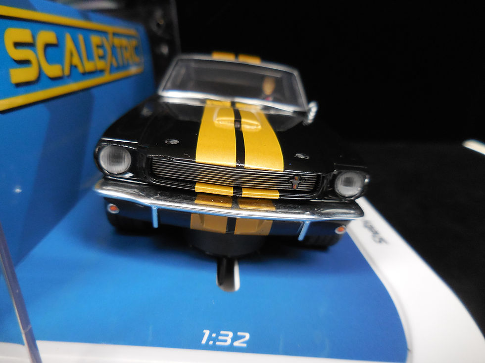 Thumbnail: Scalextric Shelby Ford Mustang GT350H – Hertz DPR W/ Lights 1:32 Slot Car C4542