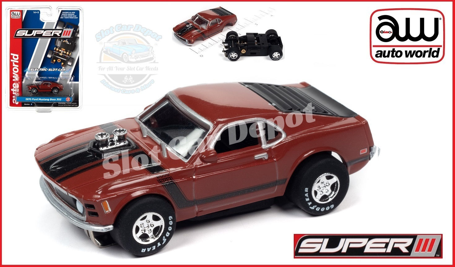 Auto World Super III 1970 Ford Boss Mustang 302 SC383