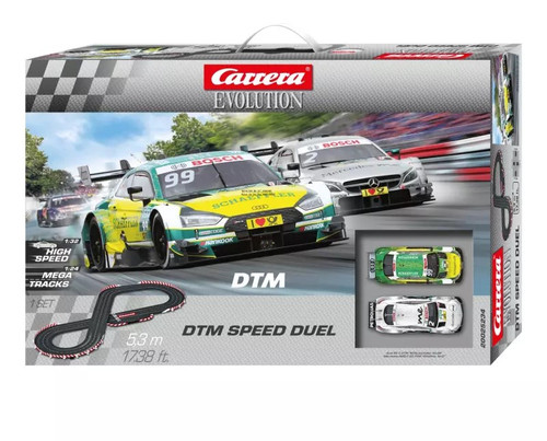 Carrera Evolution DTM Speed Duel 1:32 Scale Set Mercedes vs Audi