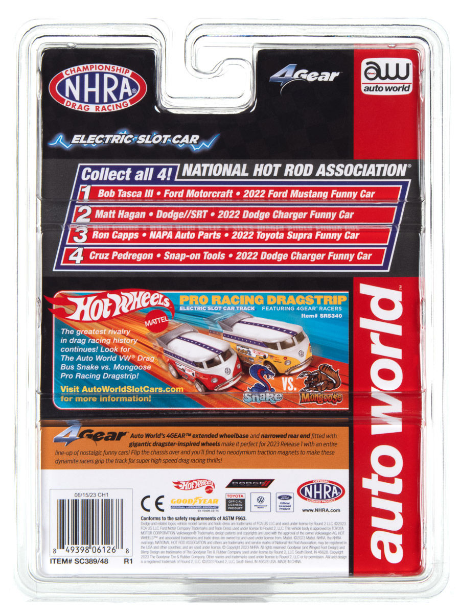 Thumbnail: Auto World 2022 NHRA Ron Capps NAPA Toyota Supra Funny Car Fits AW, AFX SC389