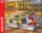 Thumbnail: Auto World18' Gold Rush Go for the Gold Slot Car Set SRS 357