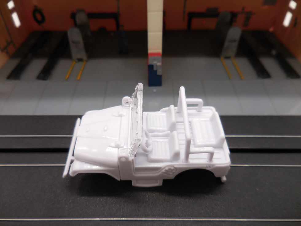 Thumbnail: Auto World '79 Jeep CJ-7 Unpainted Flamethrower Body Xtraction SC407P