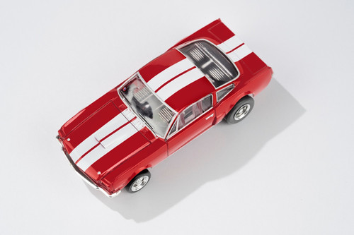 フォー・ザ・セイク・オブ・ゴッド AFX '66 Shelby GT350 Red with White Stripes Mega G+ Chassis Slot