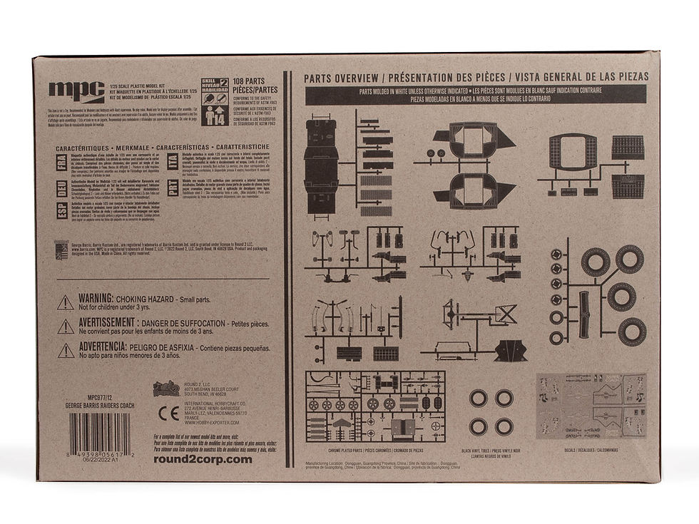 Thumbnail: MPC Model Kit George Barris Raiders Coach 1:25 Scale Skill Level 2 MPC 977