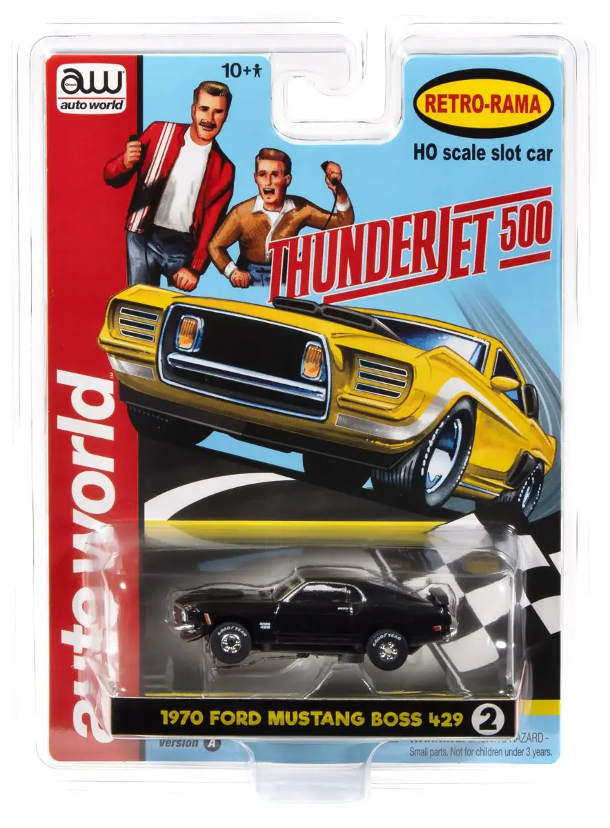 Thumbnail: Auto World '70 Mustang Boss ThunderJet 2026 Rel 3 called Greatest Hits S434