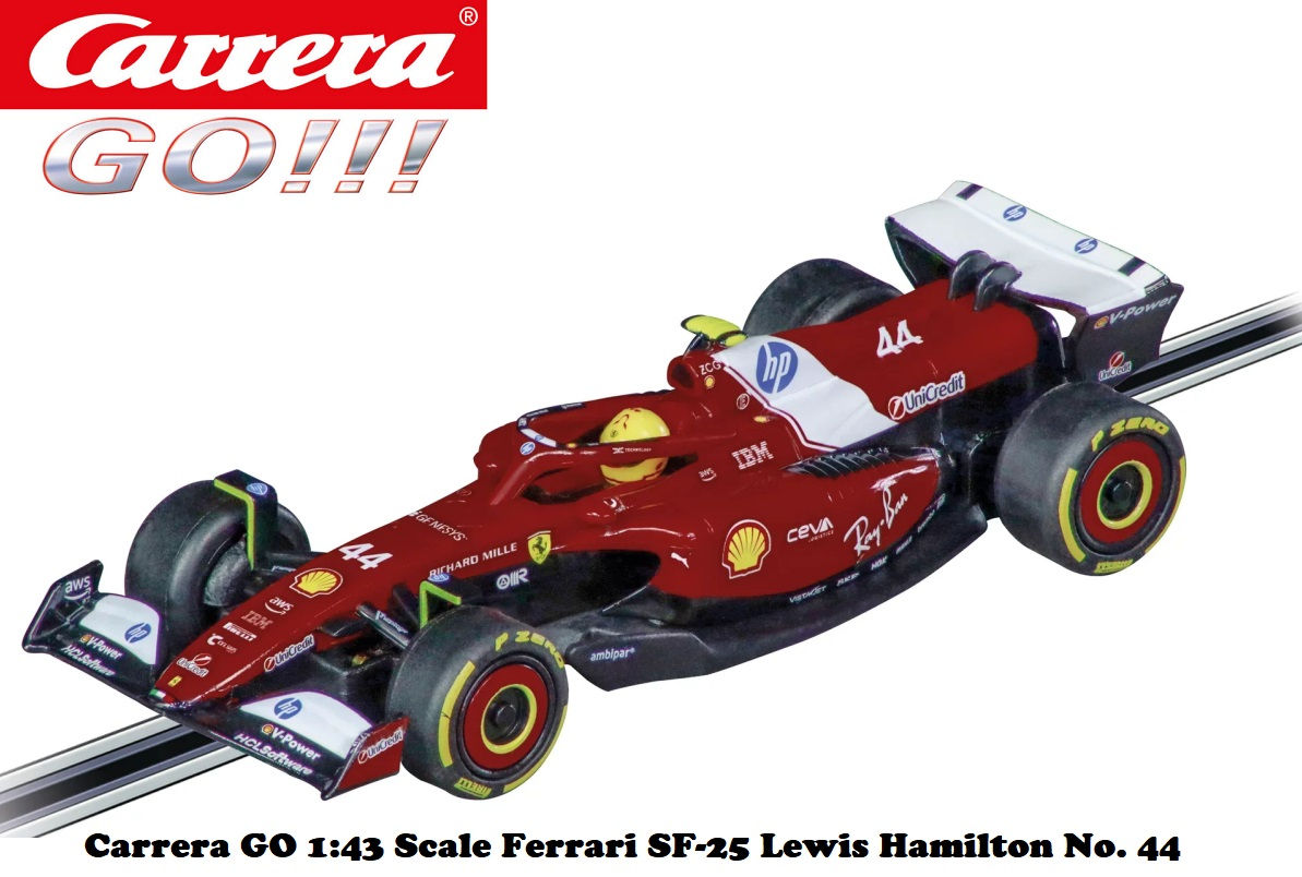Carrera GO!!! 1:43 Scale Ferrari SF25, L. Hamilton, #44 64282