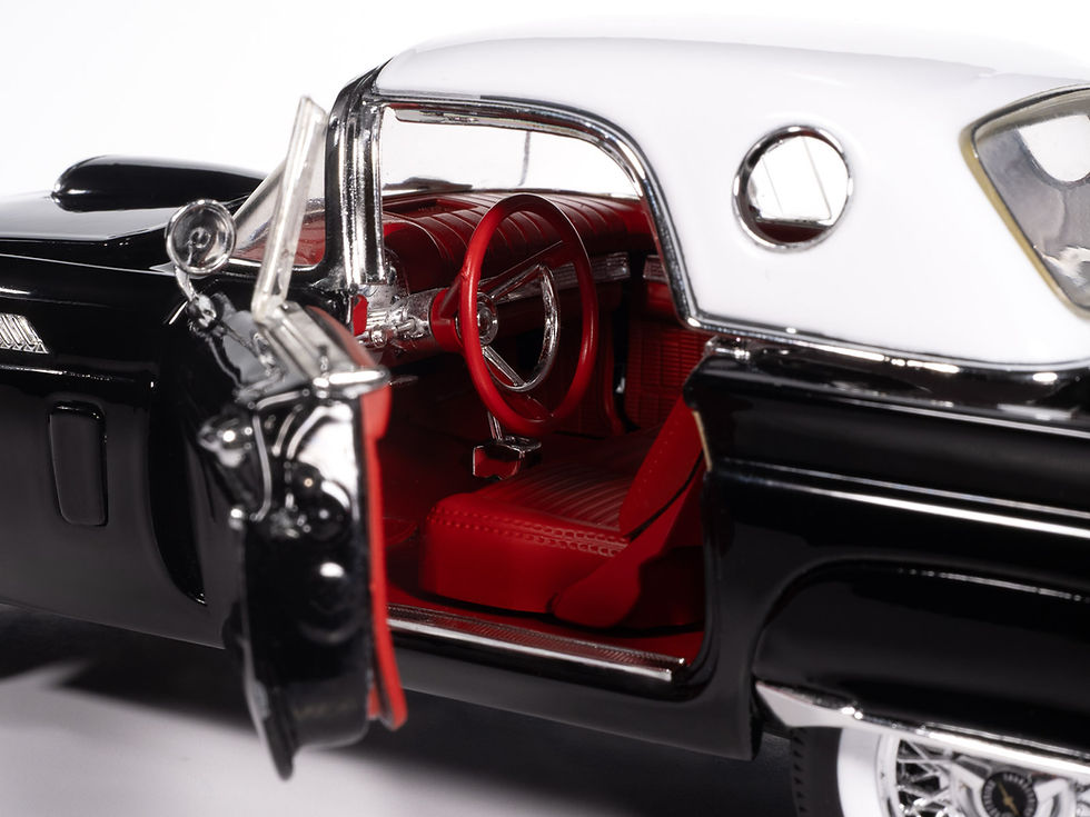 Thumbnail: Auto World New 1957 Ford Thunderbird Roadster 1:18 Scale Diecast Car AMM1349