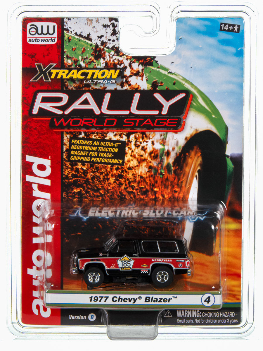 Thumbnail: Auto World 2023 Release 3 Rally World Stage ' 77 Chevy Blazer Fits AW, AFX SC393