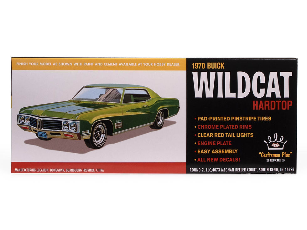 Thumbnail: 1/25 Scale Model Kit '70 Buick Wildcat Hardtop by AMT -Skill 2 AMT1379