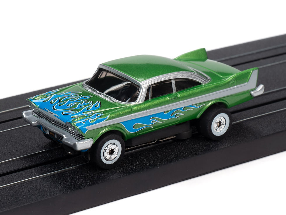 Thumbnail: Auto World '58 Plymouth Fury Flames New in Blister Pack SC353
