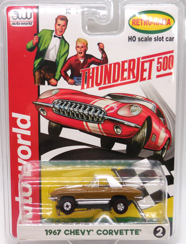 Auto World ThunderJet 1967 Chevy Corvette Retro Rama HO Scale