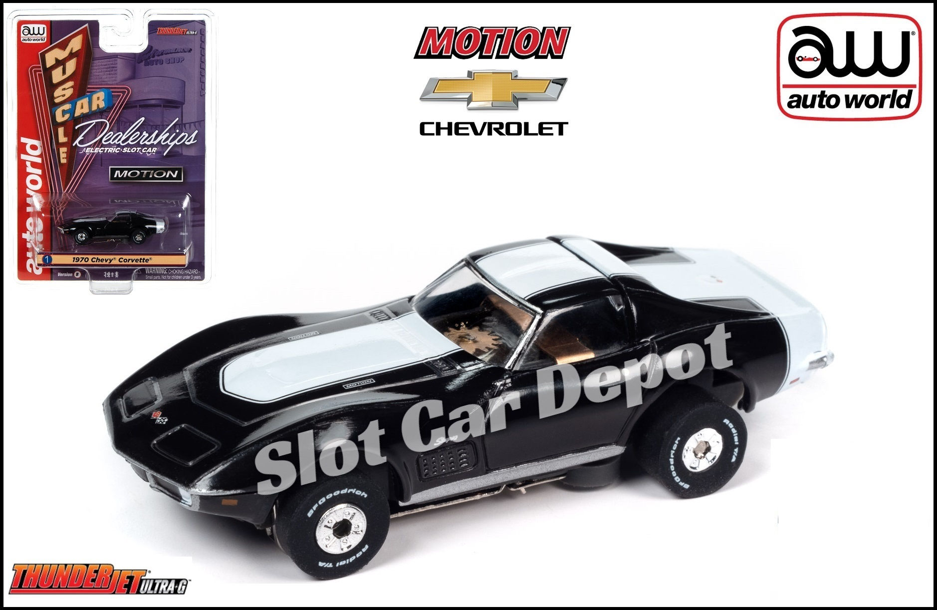 Auto World '70 Chevy Corvette 2023 Rel. Muscle Car Dealership Fits AW SC394