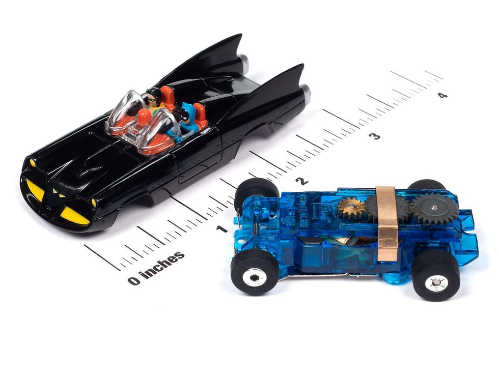 Thumbnail: Auto World 2023 Release 1 Silver Screens Classic Comics Black Batmobile SC395