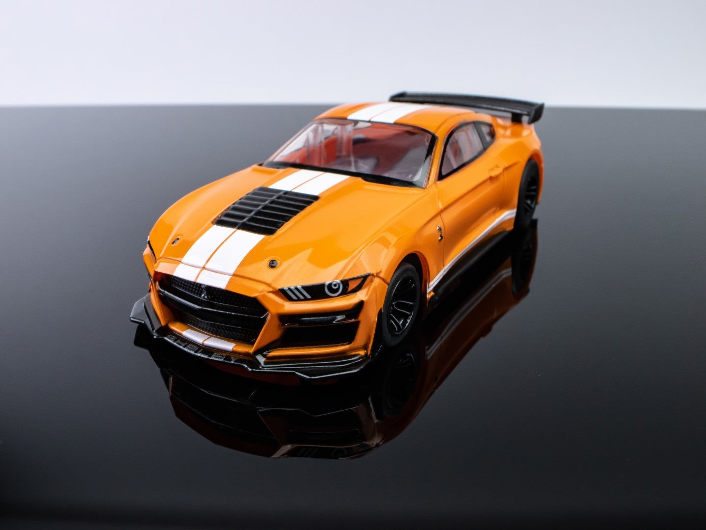 New AFX Mustang Shelby Twister Orange GT500 HO Slot Car Mega G + 22069