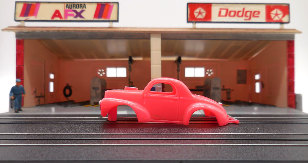 Thumbnail: MoDEL MoToRING 41 Willys Gasser Pink HO Slot Car Body fits Aurora