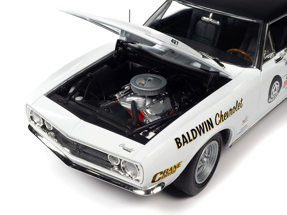 Thumbnail: Auto World '67 Chevy Camaro SS Baldwin Motion 1:18 Scale Diecast Car AMM1275