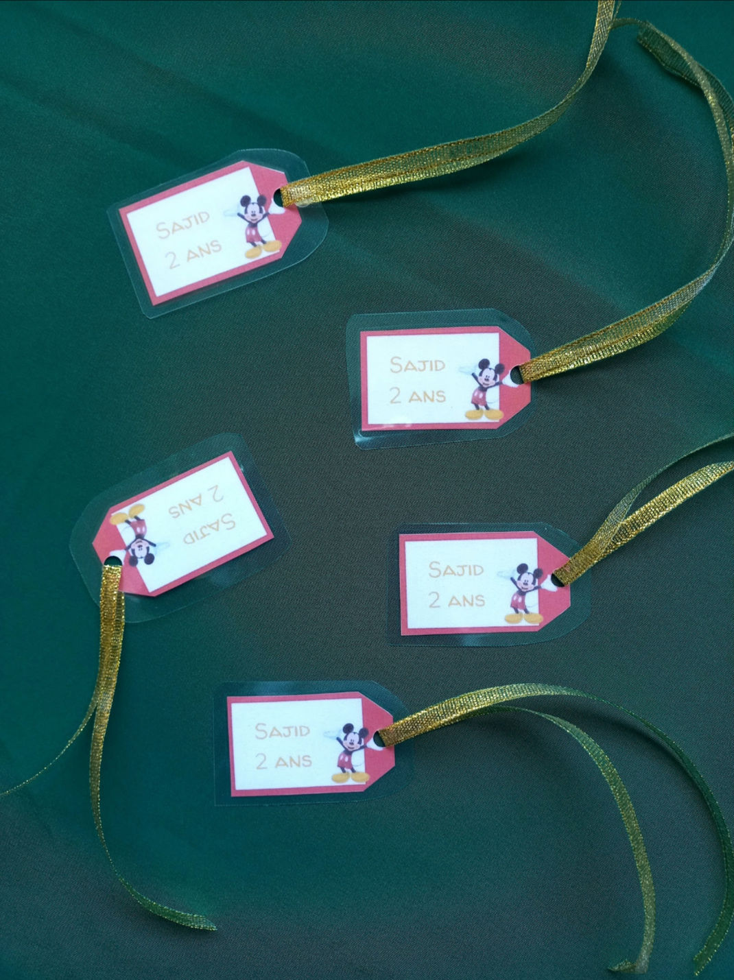 Étiquettes anniversaire 