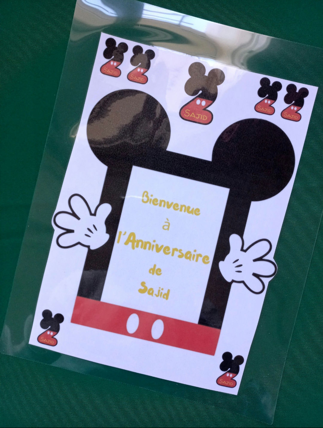 Affiche pour anniversaire 