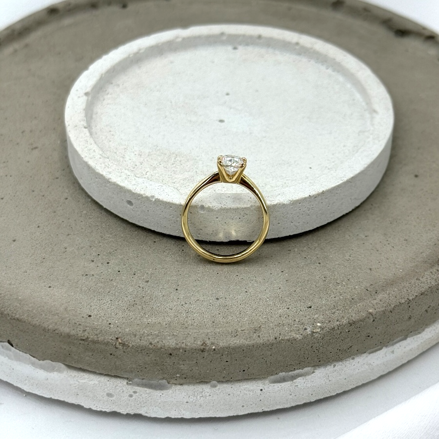 Pierścionek Zaręczynowy z Diamentem Cushion 1.20ct