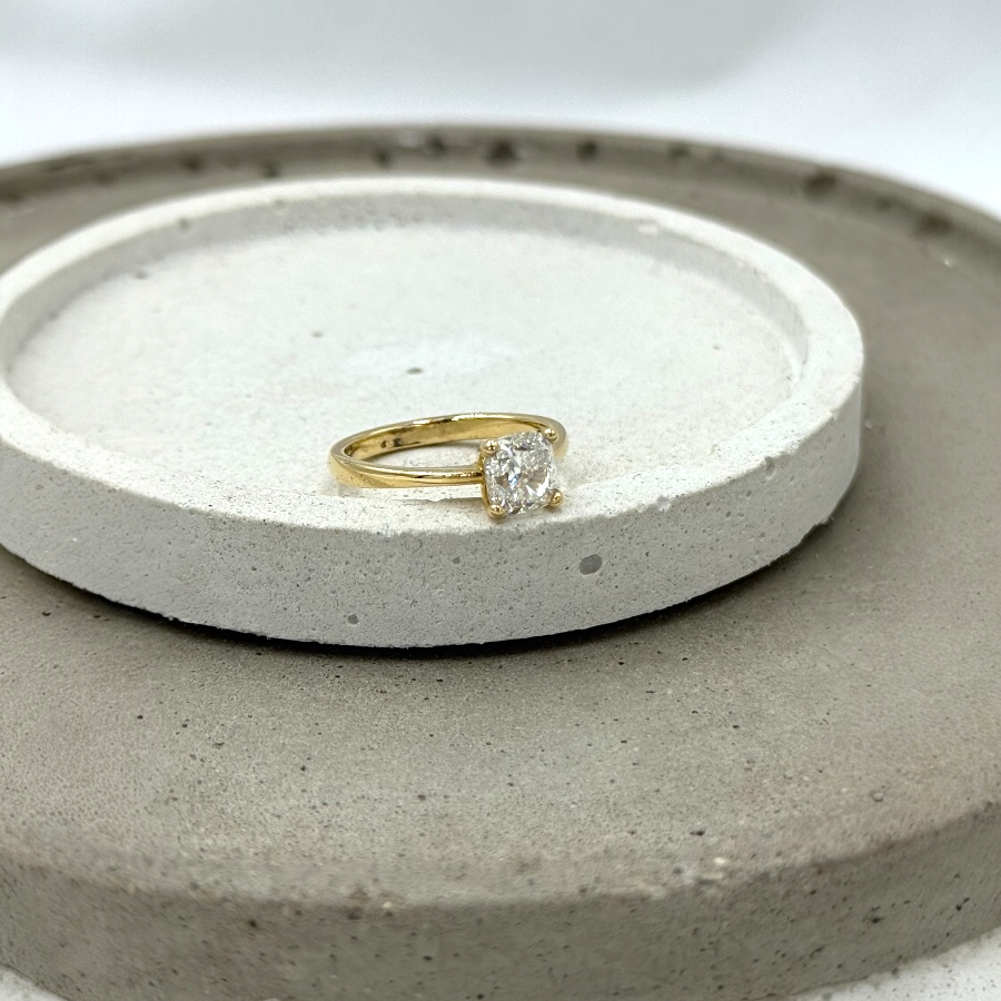 Pierścionek Zaręczynowy z Diamentem Cushion 1.20ct