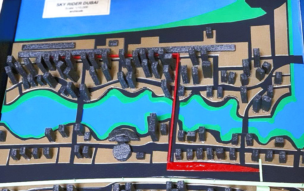 Sky Rider Dubai model 1:10,000