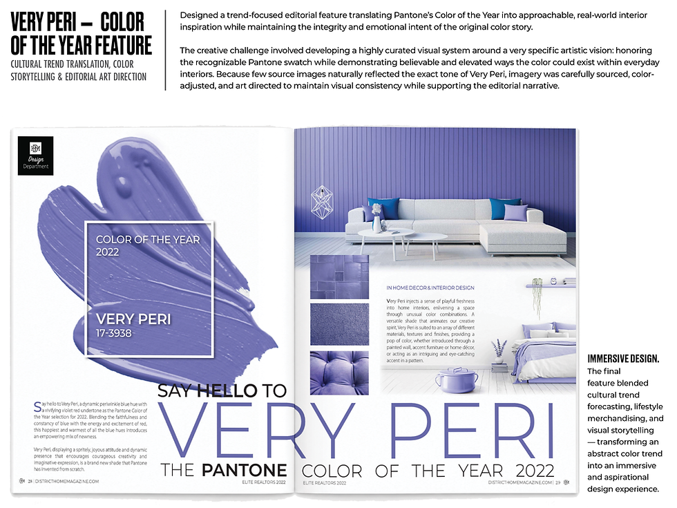 VERY PERI – COLOR OF THE YEAR FEATURE