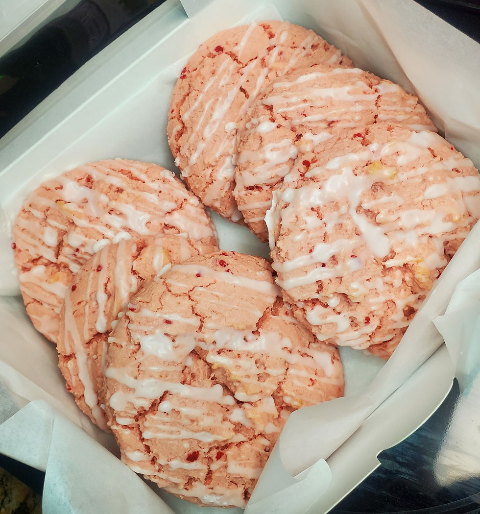 Strawberries and Cream Cookies image