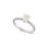 Thumbnail: 14k Gold Ring with Oval Diamond &amp; Diamond Band