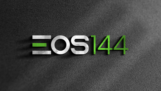Criação e identidade visual em mockup 3D criado para empreendimento EOS 