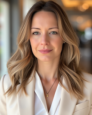 Mandy Wagner im beigen Business Blazer