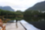 Standing on the dock at the Great Bear Lodge in Smith Inlet, BC, the scenery is wild and serene, perfect for bear watching
