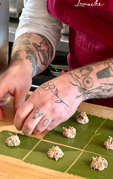 Chef James Frost makes artisan pasta by hand