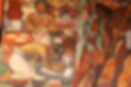Diego Rivera's famous fresco in the National Palace in Mexico City, details early Mesoamerican life and all of the foods with roots in Mexico, including maize (corn), still a staple crop and grain for making masa and tortillas.