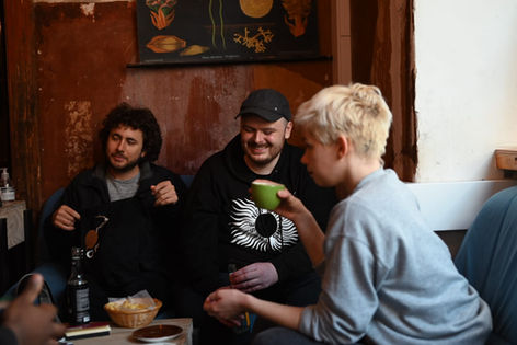 Podcast festival in Berlin - photos of people at the festival
