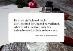 Es ist so einfach und leicht, die Unschuld der Jugend zu verlieren. - Horst Bulla.jpg