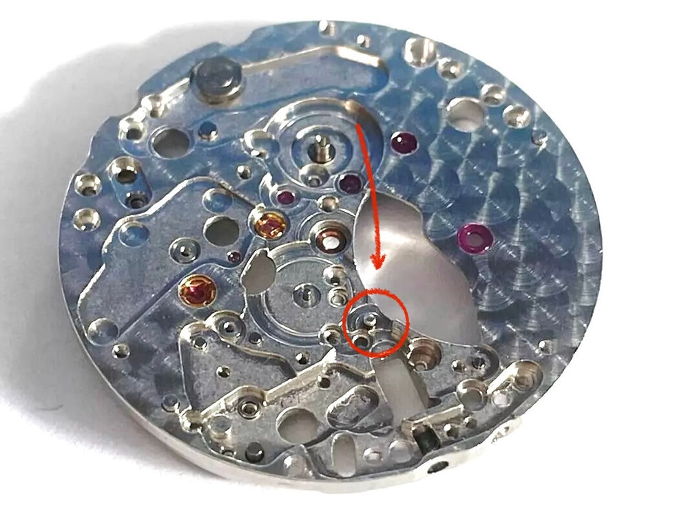 Setting Wheel post Rolex 3135