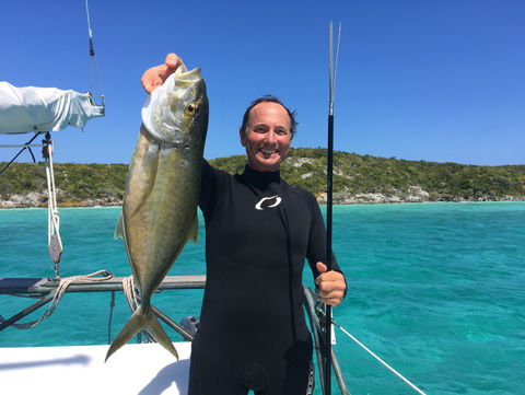 pole spearing Bahamas