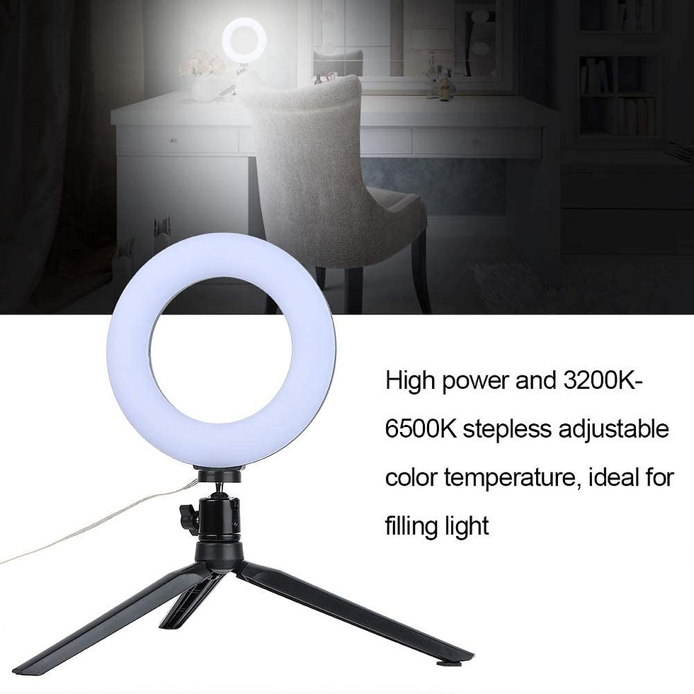 Miniature : 6 pouces anneau lumière dimmable LED lumière de remplissage LED caméra vidéo lum