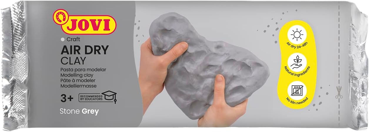 Pâte à modeler autodurcissante à base d'argile humide, Séchage à l'air sans four