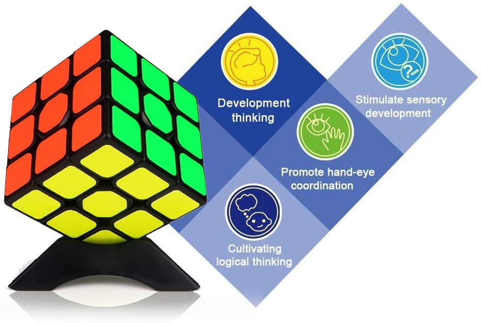 Miniature : Cube Magique avec Vitesse de Rotation optimisée pour Jeu d'entraînement Cérébral