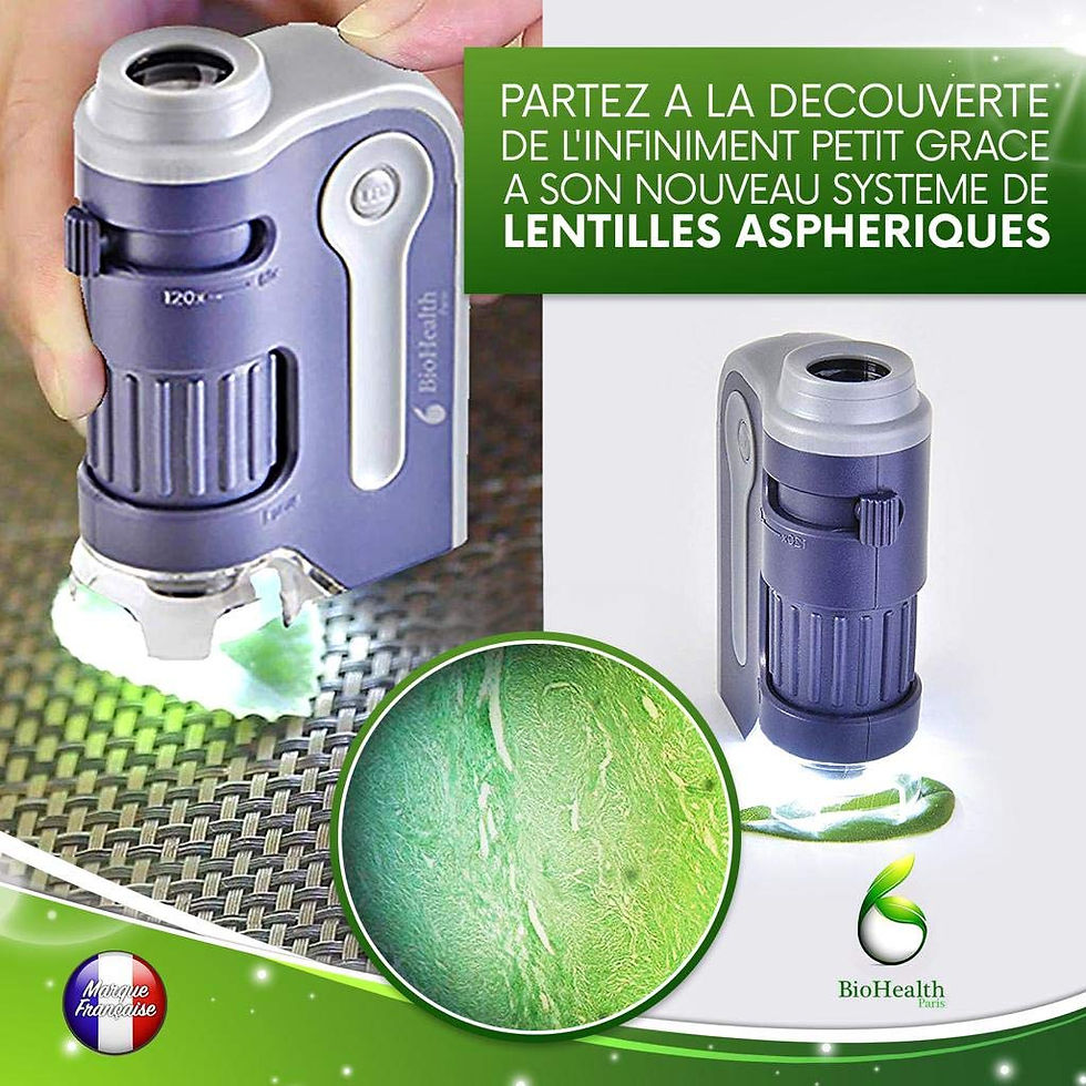 Miniature : Microscope de Poche DR-1000 [ Nouveau Model 2019 ], Grossissement 60-120x, Nouve