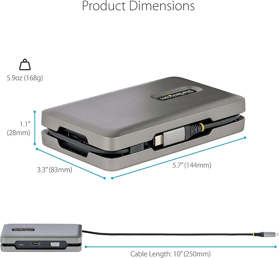 Miniature : Station d'Accueil USB C avec Sortie Vidéo USB-C DP Alt Mode/4K HDMI 2.0/VGA