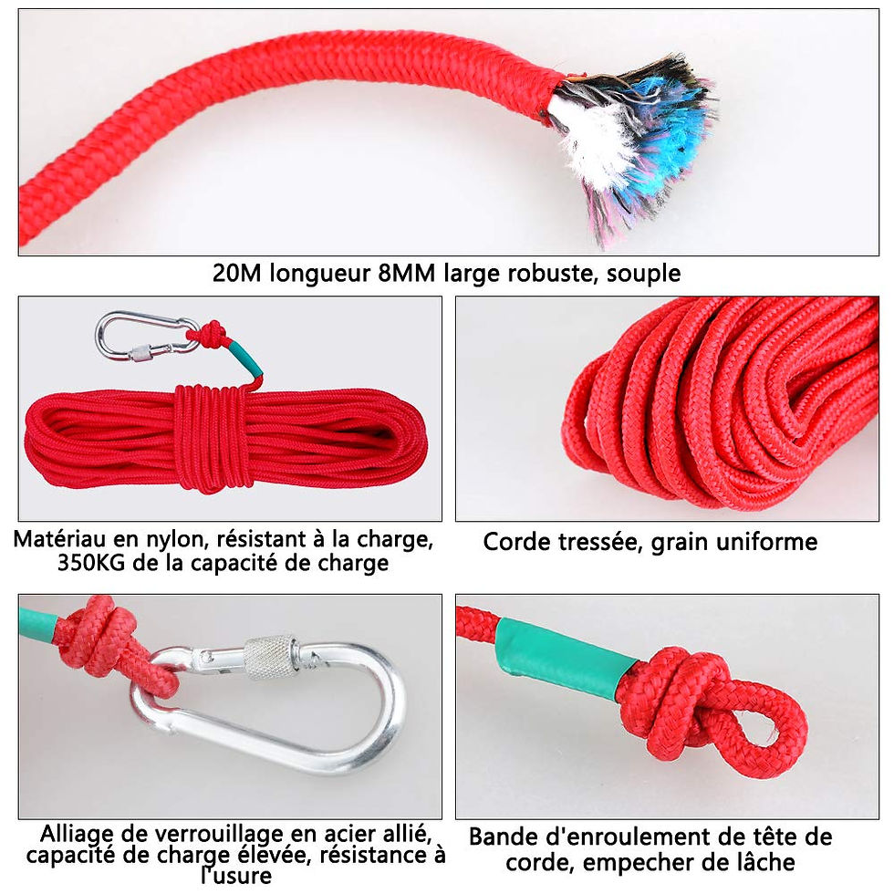 Miniature : Double Faces Aimant Pêche Néodyme Puissant Doubles Crochets Diamètre 67mm Epaiss