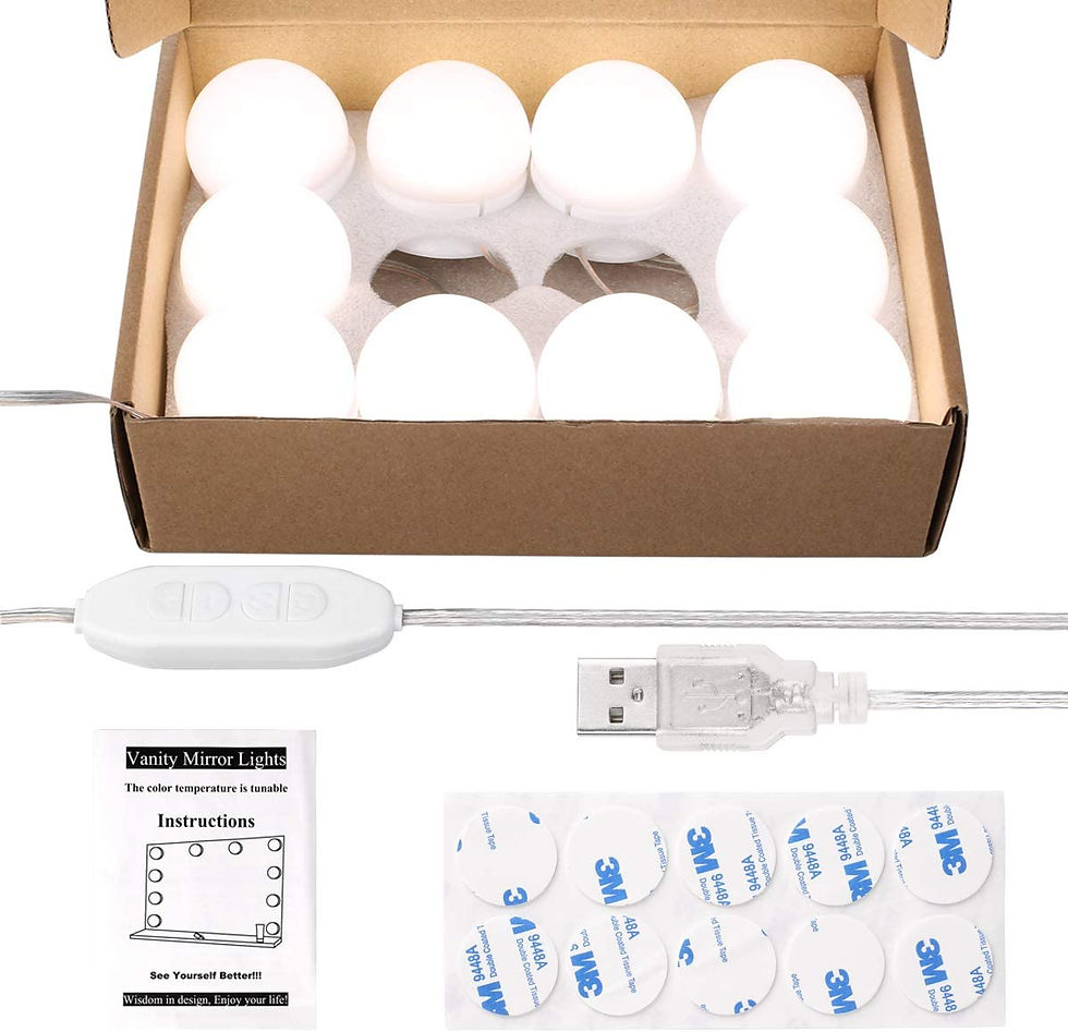 Miniature : Lumière de Miroir, Lampe pour Miroir 10 LEDs, Kit de Lumière LED pour Miroir 3 C