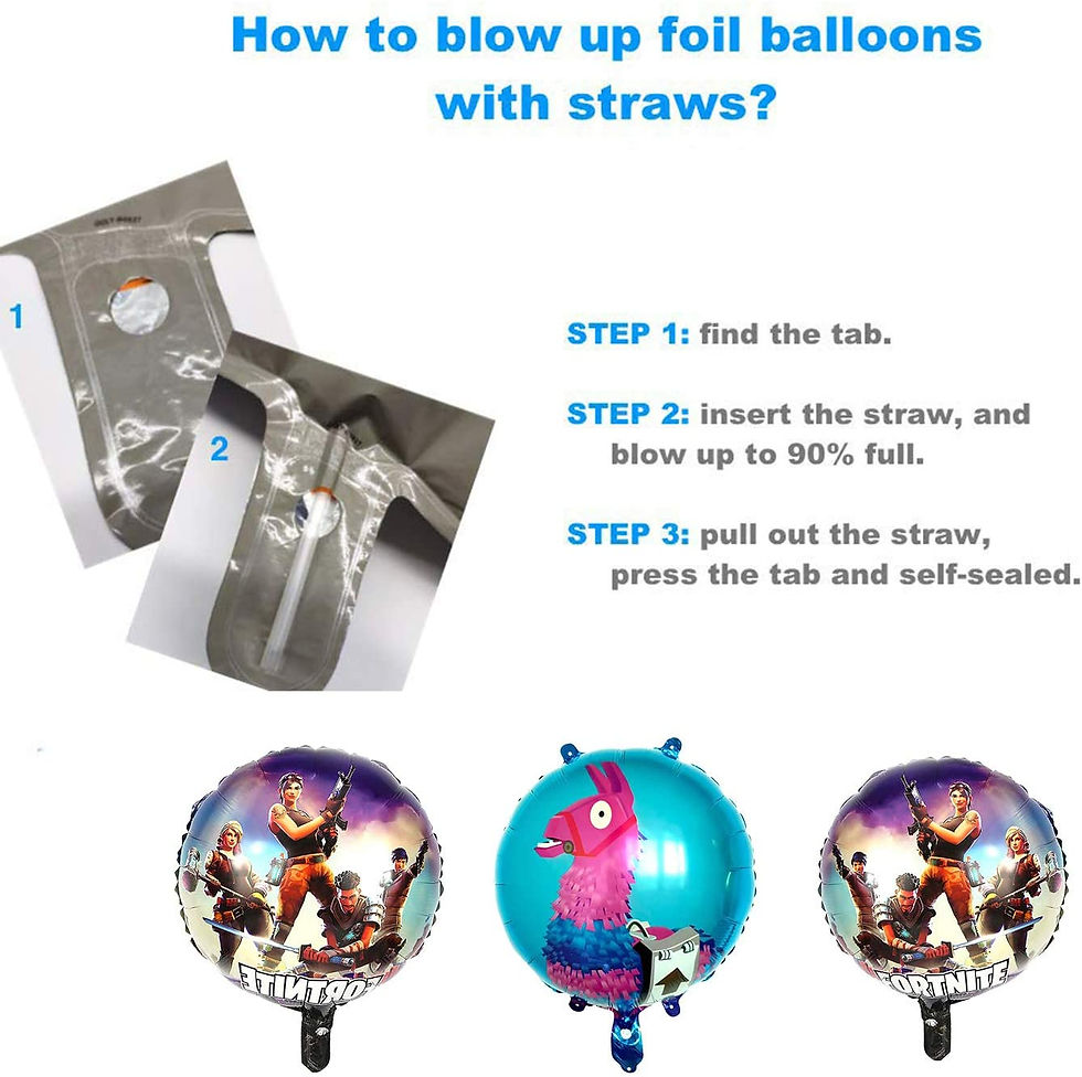 Miniature : Décorations d'anniversaire pour les fans de jeu, 19 ballons en latex, 1 bannière