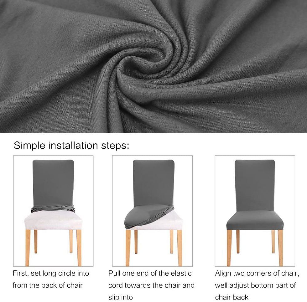 Miniature : Housse de Chaises pour Salle à Manger Universel Housse Extensible Élastique Amov