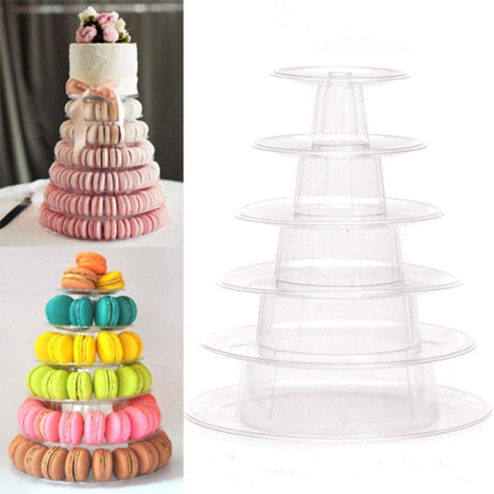 Miniature : Présentoir à macarons à 6 étages, présentoir à gâteaux, nourriture pour mariage