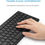Miniature : Clavier sans Fil Bluetooth Clavier Porable Ultra-Mince AZERTY Compact pour iPad,