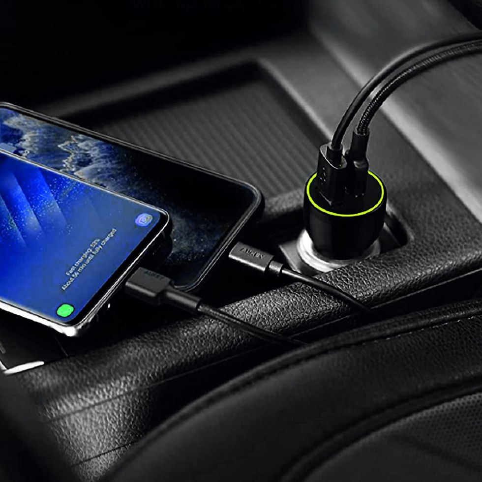 Miniature : Chargeur Allume Cigare USB avec 1.2M Câble 2 Ports 12V-24V Chargeur Voiture Adap